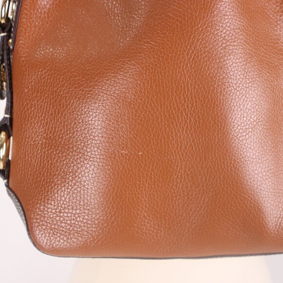 ❄ J. McLaughlin NWOT Brown Pebble Grain Leather Purse Handbag Hobo Satchel - Picture 10 of 10